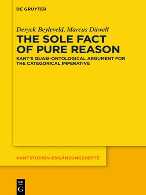 cover image of The Sole Fact of Pure Reason
